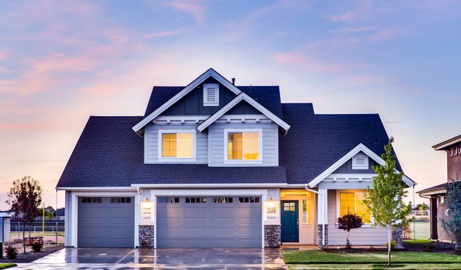 house, architecture, front yard